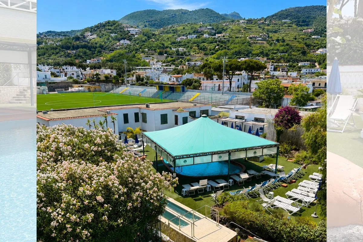 Piscina esterna & solarium